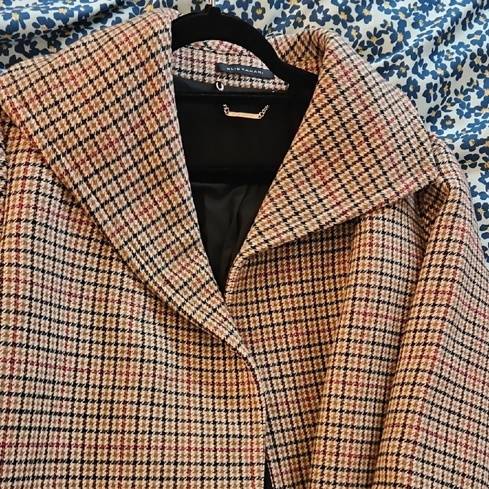 Elie Tahari Houndstooth Women's Coat